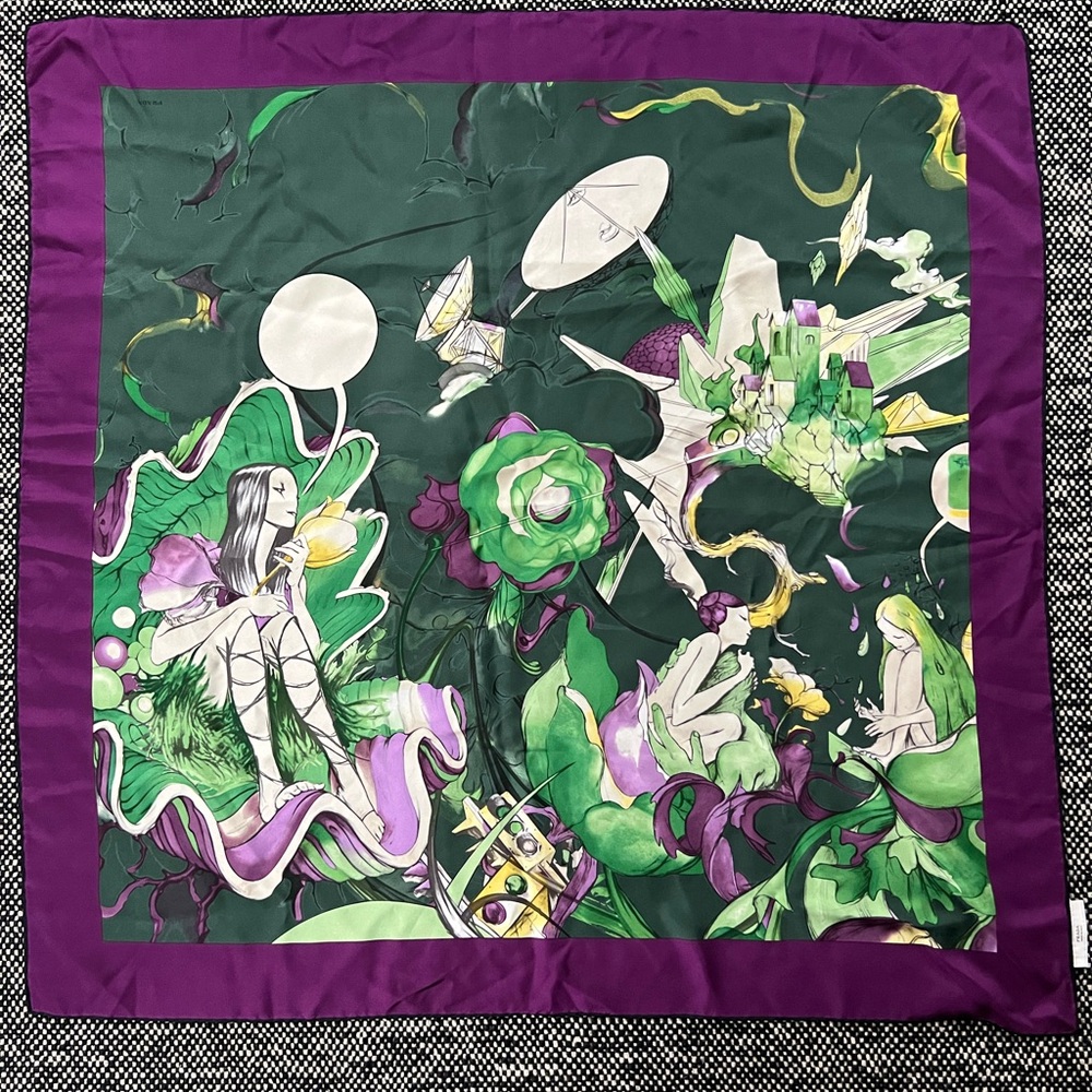 Prada rare SS08 collection Silk Scarf